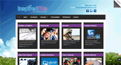 Desktop Screenshot of inspiredcvs.co.uk